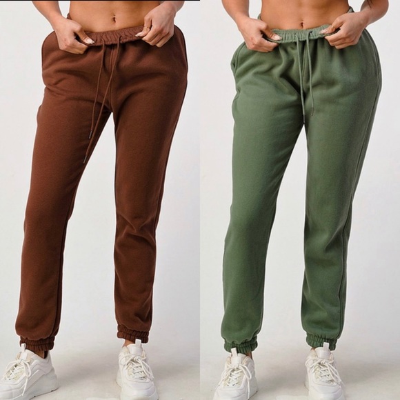 NWT Fashion Fleece jogger Sweatpants Many colors XS S M L XL - Picture 9 of 9